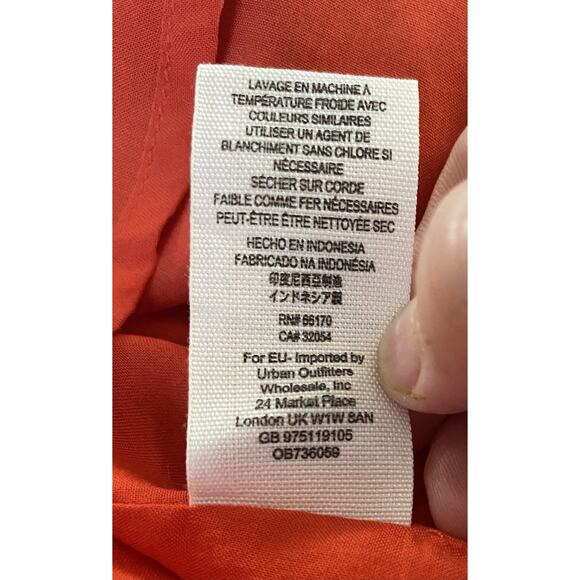 Free People Sz 4 Coryn Open Keyhole Batwing Pleats Wstbnd Cvrd Btn LS Mini Dress - Picture 11 of 14